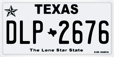 TX license plate DLP2676