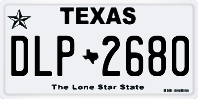 TX license plate DLP2680