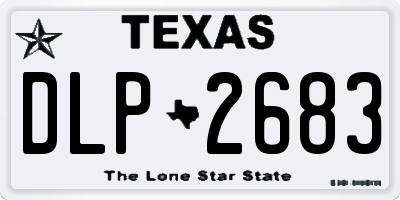 TX license plate DLP2683