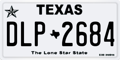 TX license plate DLP2684
