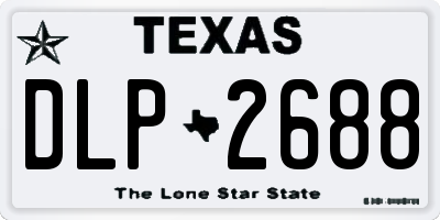 TX license plate DLP2688