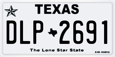 TX license plate DLP2691