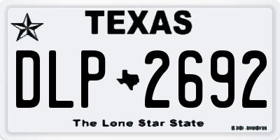 TX license plate DLP2692
