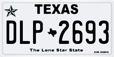 TX license plate DLP2693