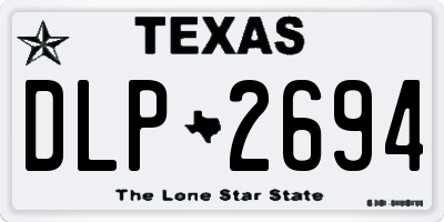 TX license plate DLP2694