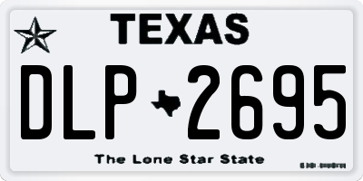 TX license plate DLP2695