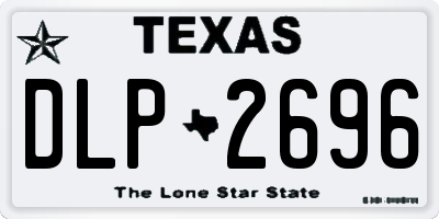TX license plate DLP2696