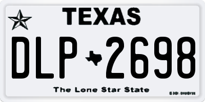TX license plate DLP2698