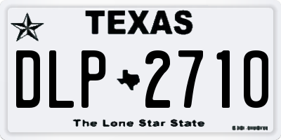 TX license plate DLP2710