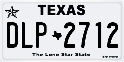 TX license plate DLP2712