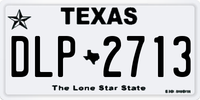 TX license plate DLP2713