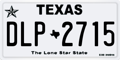 TX license plate DLP2715