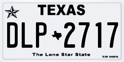 TX license plate DLP2717