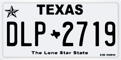 TX license plate DLP2719