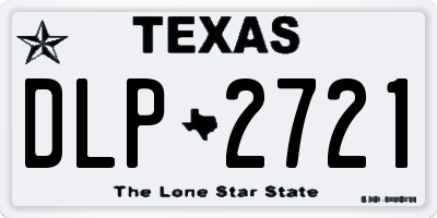 TX license plate DLP2721