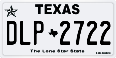 TX license plate DLP2722