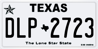 TX license plate DLP2723