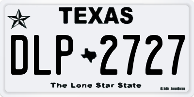 TX license plate DLP2727