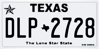 TX license plate DLP2728