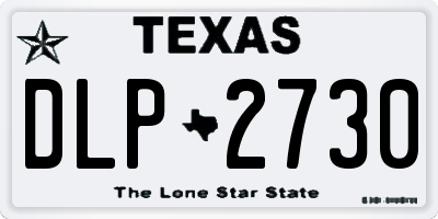 TX license plate DLP2730