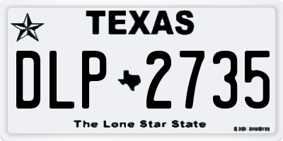 TX license plate DLP2735
