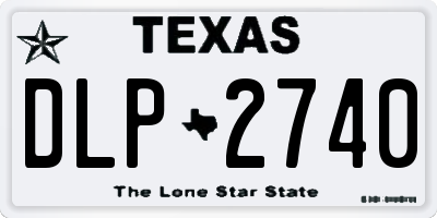 TX license plate DLP2740