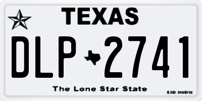 TX license plate DLP2741