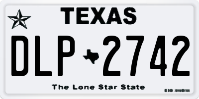 TX license plate DLP2742