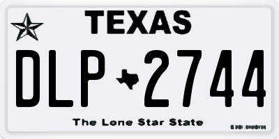 TX license plate DLP2744