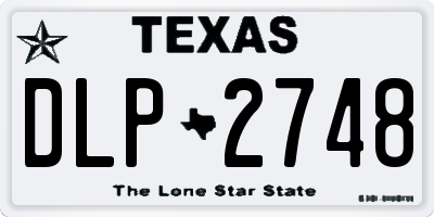 TX license plate DLP2748