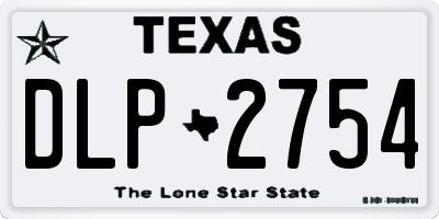 TX license plate DLP2754