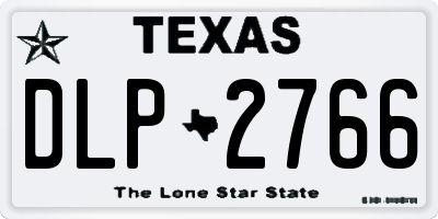 TX license plate DLP2766
