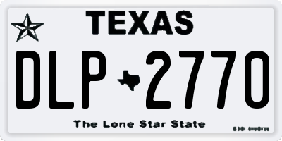 TX license plate DLP2770