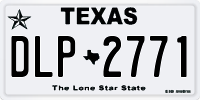 TX license plate DLP2771