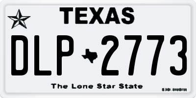 TX license plate DLP2773