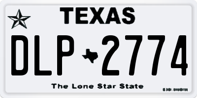 TX license plate DLP2774
