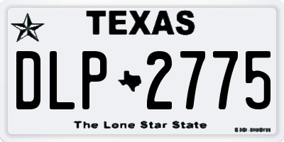TX license plate DLP2775