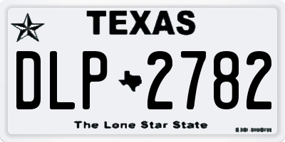 TX license plate DLP2782