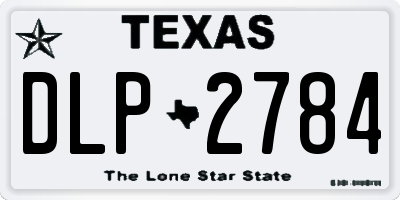 TX license plate DLP2784