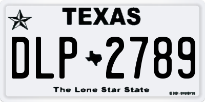 TX license plate DLP2789