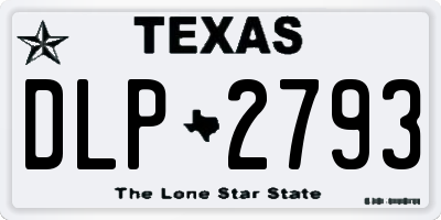 TX license plate DLP2793