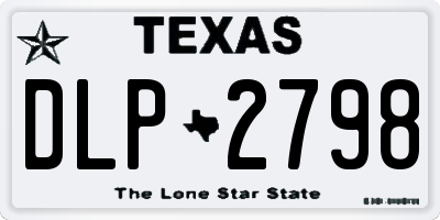 TX license plate DLP2798