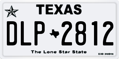 TX license plate DLP2812