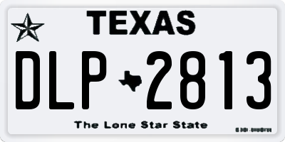 TX license plate DLP2813