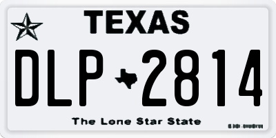 TX license plate DLP2814