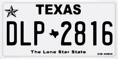 TX license plate DLP2816