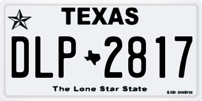 TX license plate DLP2817