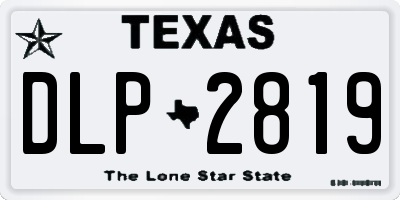 TX license plate DLP2819