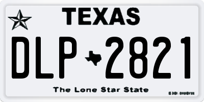 TX license plate DLP2821