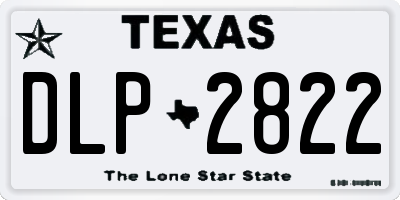 TX license plate DLP2822